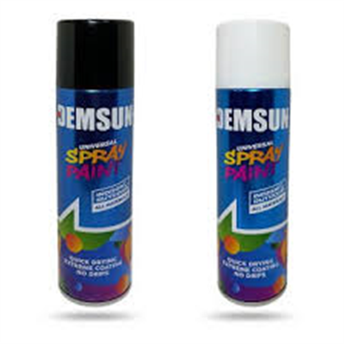 DEMSUN SPREY BOYA AKRİLİK 400 ML PARLAK BEYAZ